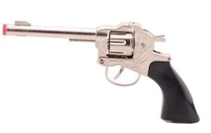 Johntoy Revolver wild west cowboy, Farbe:Silber,Schwarz