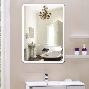 Wandspiegel LED Badspiegel Lichtspiegel Kosmetikspiegel 80*60cm Berührungsschalter