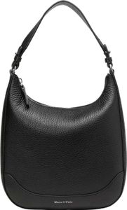 Marc O'Polo Schultertasche Umhängetasche Birka Hobo Bag Black schwarz