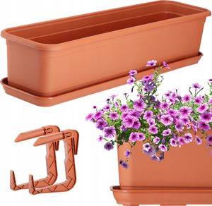KADAX Skrzynka Balkonowa Doniczka 60cm z Uchwytami KADAX Skrzynka Balkonowa Doniczka 60cm z Uchwytami