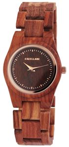 Excellanc Damen Holz Uhr Armbanduhr 1800193-004 Holzuhr