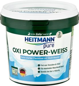 Oxi Power-Weiß: Fleckentferner, Fettlöser und Geruchsentferner für Weißwäsche, 1 x 500 g, Größe:1er Pack