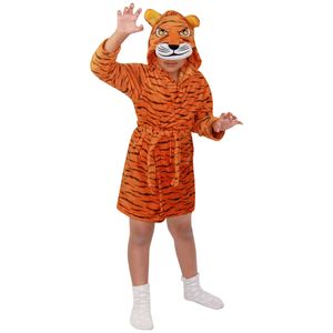 Kinder Mädchen Jungen 3D Tier Tiger Kapuze Dressing Gown Bademäntel 158