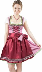 Dirndl Maid 50er Länge pink 38