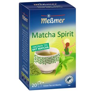 Meßmer Grüner Tee mit Matcha natürlich genießen 20 Teebeutel