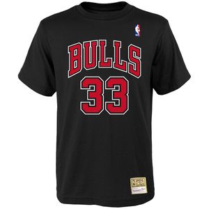 Mitchell & Ness T-Shirt NBA Chicago Bulls Scottie Pippen black L