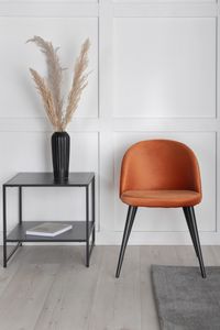 Venture Home Stuhl Velvet Rustyes Orange 2er-Pack