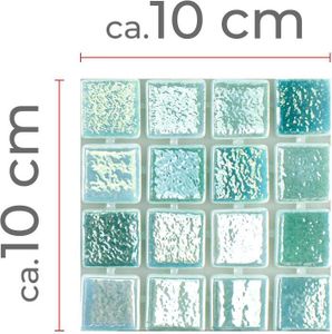 Muster von Glas Schwimmbad Pool Mosaik McNeal Türkis 25