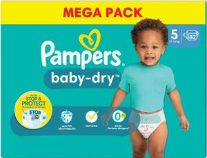 Pampers Baby-Dry - Größe 5 (11kg-16kg) - 82 Windeln - Monatsbox