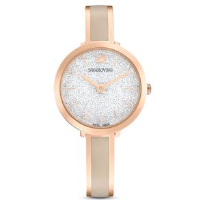 SWAROVSKI Damen Schweizer Armbanduhr CRYSTALLINE DELIGHT grau rosegold 5642218