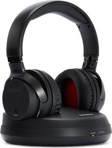 Aiwa WHF-880 Bezdrátová sluchátka, černá, nabíjecí stanice, přes uši, dosah 40Hz-18kHz 100m PLL