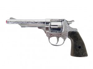 Toy Revolver Cowboy 8 schottisch silber