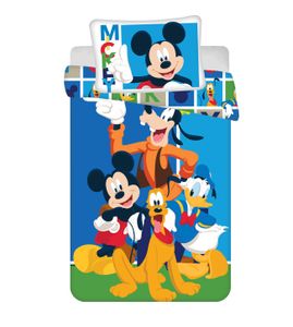 Disney Micky Maus Donald Goofy Kinder Bettwäsche Kopfkissen Bettdecke Minnie 100x135 cm