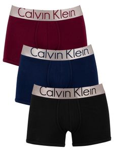 Calvin Klein Herren 3er Pack Stahlkoffer, Mehrfarbig S