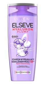 L'Oréal Paris Elseve Hyaluron Plump Feuchtigkeitsshampoo - Intensive Pflege für dehydriertes Haar in 400 ml-Flasche.