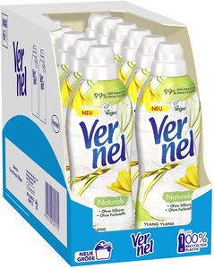 Vernel Naturals Weichspüler Ylang Ylang Süßgras 12x32 Waschladungen Waschmittel