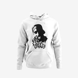 Herren Hoodie Kapuzenjacke Rapper 2 Pac tupac Shakur 2Pac Face Hip Hop Music