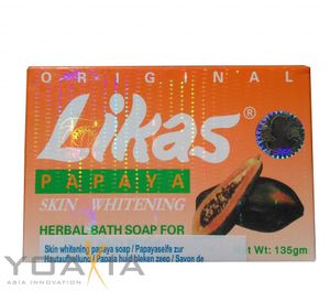 [ 135g ] Original LIKAS Seife Papaya / Skin Whitening Herbal Soap
