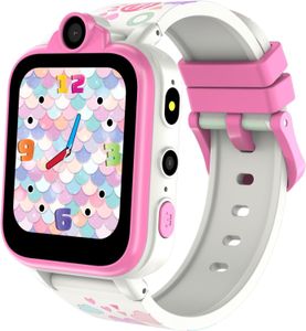 Kinder-Smartwatch mit Anruf, 2G-SIM mit SOS-Uhrenkamera, integrierte SD-Karte, 18 Spiele, Puzzle-Alarme für Kinder,Smartwatch für Jungen und Mädchen