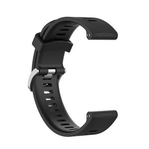 INF Armband für Garmin Forerunner 245 Silikon Schwarz mit watches 20mm breiten Schwarz 20 mm