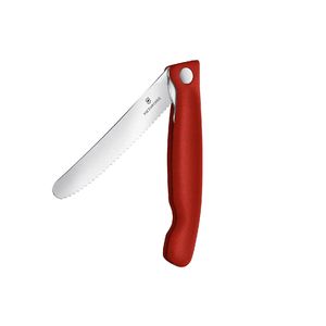 Victorinox - 'Swiss Classic Folding Paring Knife, zoubkovaný, červený, blistr'