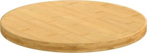 vidaXL Tischplatte Ø50x2,5 cm Bambus