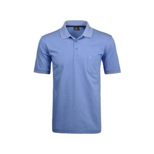 RAGMAN Softknit Poloshirt Kurzarm Blau Art.Nr. 540391 718*, Farbe:718-Blau, Größen:XL