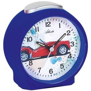 Atlanta 1981/5 Wecker für Kinder Kinderwecker Auto blau leise Autowecker Atlanta 1981/5 Wecker für Kinder Kinderwecker Auto blau leise Autowecker