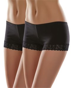 Merry Style Damen Boxershorts MSGAB55 (Schwarz (2Pack), 40 (Herstellergröße: L))