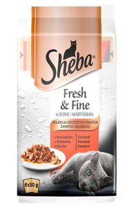 Sheba frisch & fein Mini-Fleischgerichte in Sauce 6 x 50g