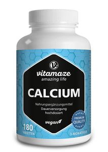 Calcium 400 mg hochdosiert, 180 vegane Tabletten