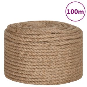 vidaXL Seil 100% Jute 12 mm 100 m