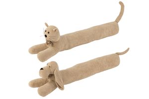 Zugluftstopper Hund/Katze Boucle Beige 2 Sortiert