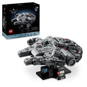 LEGO Star Wars Millennium Falcon, Modell eines Sternenschiffs aus Star Wars: Eine neue Hoffnung zum Bauen und Sammeln für Erwachsene, legendärer Sternjäger, cooles Geburtstags-Geschenk für Fans 75375