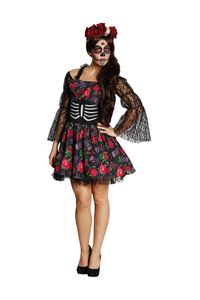Day of the Dead La Catrina Horror Halloween Karneval Fasching Kostüm 38
