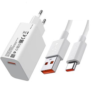 Original Xiaomi Schnellladegerät 33W Ladekabel Adapter Netzteil USB-C Netzteil + Ladekabel