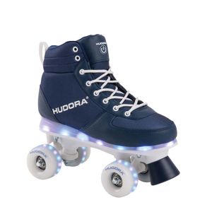 HUDORA Roller Skates Advanced, navy LED, Gr. 29-38