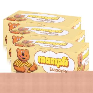 Mampfi Esspapier Oblaten 200 Stück - unverwechselbarer Geschmack (3er Pack)