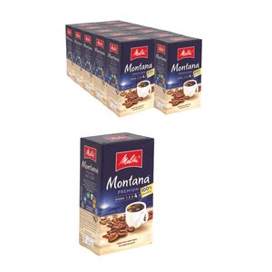 MELITTA Filterkaffee Montana Premium gemahlener Röstkaffee 12 x 500g kräftig