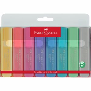 Faber Castell Textmarker 46 Superflourescent und Pastell 8 Farben