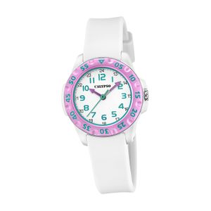 Calypso Kinderuhr Kunststoff weiß Calypso Junior Armbanduhr D2UK5829/1