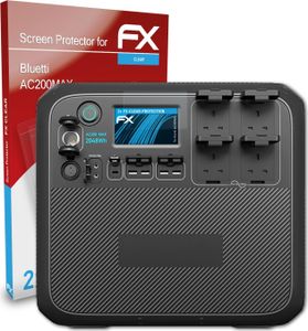 atFoliX FX-Clear 2x Schutzfolie kompatibel mit Bluetti AC200MAX Displayschutzfolie