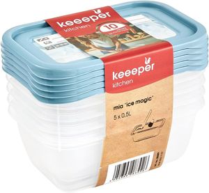 keeeper Gefrierdosen-Set Mia "Magic Ice" 5x 0,5 Liter