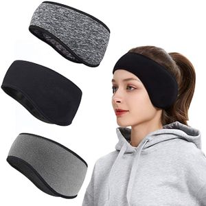 Stirnband Winter Headband Stirnbänder Damen Herren Winter Ohrenwärmer elastisch für Jogging Laufen Wandern Fahrrad
