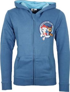Paw Patrol Kinder Jungen Kapuzen Pullover Hoodie Jacke Chase – Blau / 122/128
