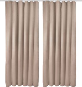 2er Set Kräuselband Amelie Nora blackout 140x245cm