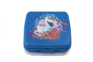 TUPPERWARE To Go Sandwich-Box blau Disney "Frozen" "Olaf" Brotbox Schule Pausenbrotbehälter