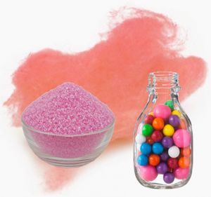 Zuckerwatte Zucker 100g mit Geschmack Bubble Gum Rosa Pink farbiger Aromazucker für die Zuckerwattemaschine