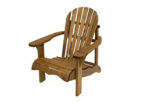 Gartenstuhl im Design eines Adirondack Stuhl, Gartenstuhl-Hochlehner aus Holz
