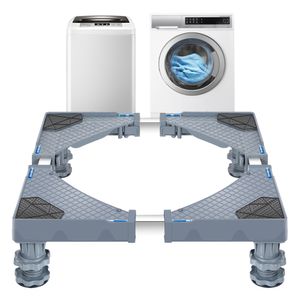 Waschmaschinen-Untergestell Marklohe Waschmaschinen Sockel mit 4 Füßen Podest max. 300 kg Edelstahl Grau